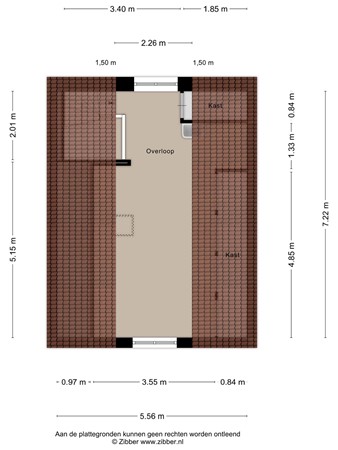 Floorplan - Boerhaavestraat 72, 5017 HE Tilburg