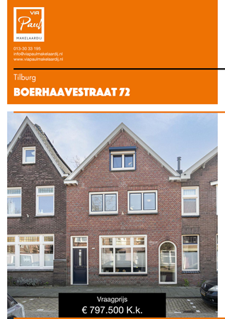 Brochure preview - Boerhaavestraat 72 Tilburg