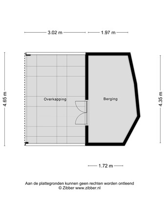 Floorplan - Van de Coulsterstraat 15, 5021 BK Tilburg