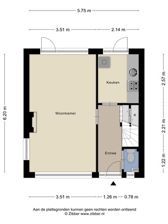 Floorplan - Professor Verbernelaan 67, 5037 AD Tilburg