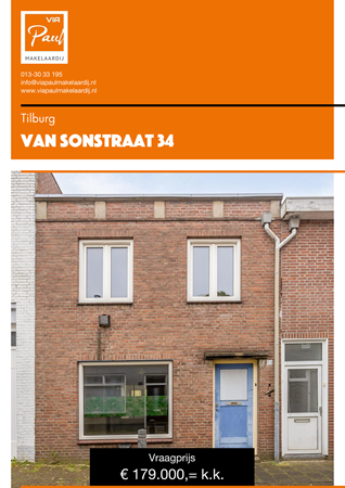 Brochure preview - Van Sonstraat 34 Tilburg