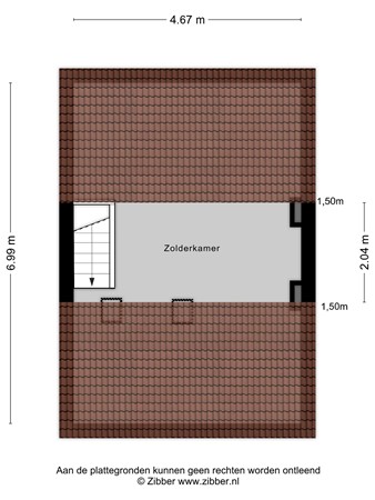 Floorplan - Nachtegaalstraat 12, 5022 AK Tilburg