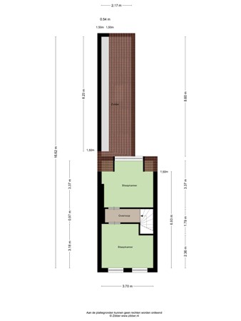 Floorplan - Hoogvensestraat 91, 5017 CB Tilburg