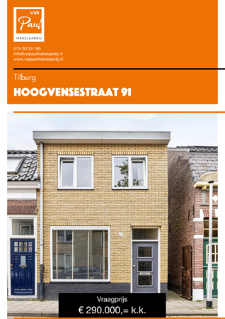 Brochure preview - Hoogvensestraat 91 Tilburg