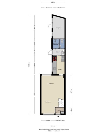 Floorplan - Jeroen Boschstraat 14, 5025 NV Tilburg