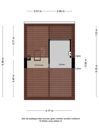 Floorplan - Jeroen Boschstraat 14, 5025 NV Tilburg