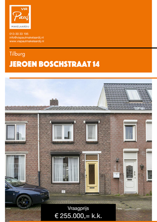 Brochure preview - Jeroen Boschstraat 14 Tilburg
