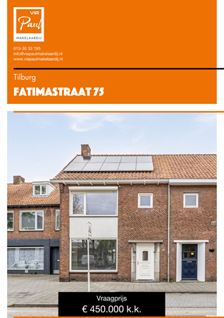 Brochure preview - Fatimastraat 75 Tilburg