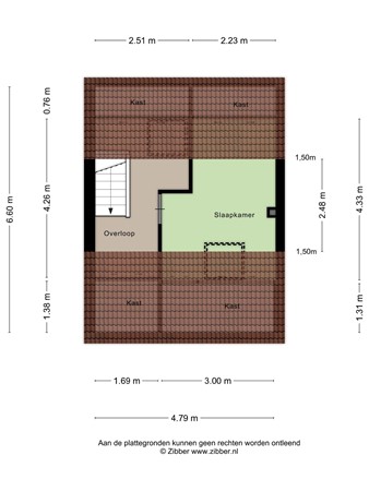 Floorplan - Balistraat 8, 5014 BH Tilburg