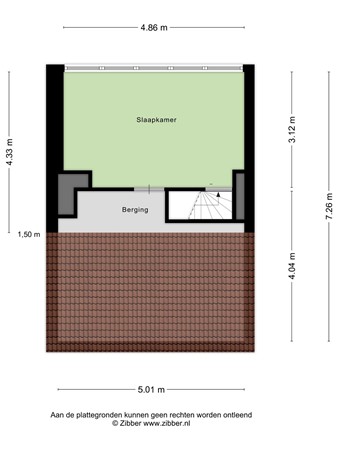 Floorplan - Professor Lorentzstraat 43, 5021 NR Tilburg
