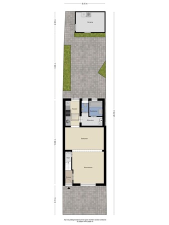 Floorplan - Professor Lorentzstraat 43, 5021 NR Tilburg