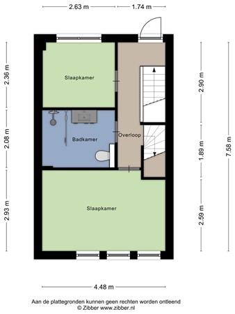 Floorplan - Hart van Brabantlaan 147, 5038 LB Tilburg