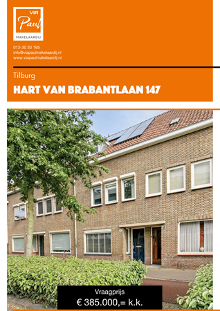 Brochure preview - Hart van Brabantlaan 147 Tilburg