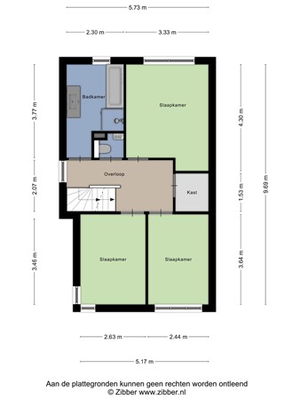 Floorplan - Sas van Gentstraat 41, 5035 GL Tilburg