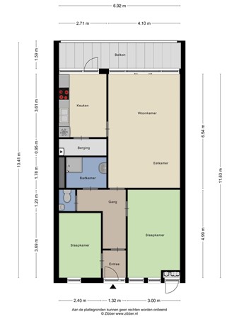 Floorplan - Jan van der Heijdenstraat 30, 5025 EW Tilburg