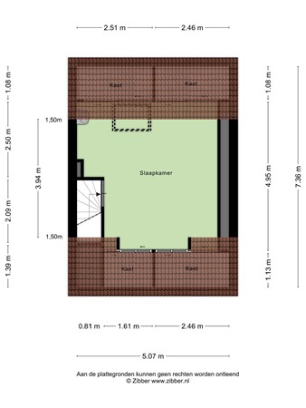 Floorplan - Leenherenstraat 41, 5021 CE Tilburg