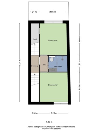 Floorplan - Voltstraat 61a, 5021 SC Tilburg