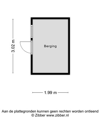 Floorplan - Voltstraat 61a, 5021 SC Tilburg