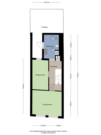 Floorplan - Hoogvensestraat 157, 5017 CD Tilburg