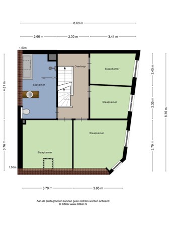 Floorplan - Elzenstraat 29, 5038 HC Tilburg