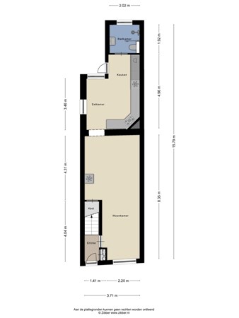 Floorplan - Lieven de Keijstraat 54, 5041 GV Tilburg