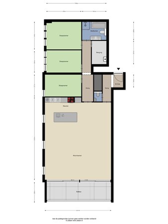 Floorplan - Kempenaarplaats 136, 5017 DX Tilburg