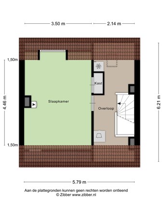 Floorplan - Abdij Van Egmondstraat 37, 5037 CR Tilburg