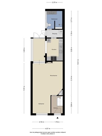 Floorplan - Ridderstraat 9, 5021 DS Tilburg