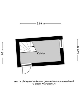 Floorplan - Heuvelstraat 28, 5131 AP Alphen