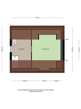 Floorplan - Heuvelstraat 28, 5131 AP Alphen