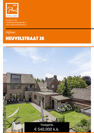 Brochure preview - Heuvelstraat 28, Alphen