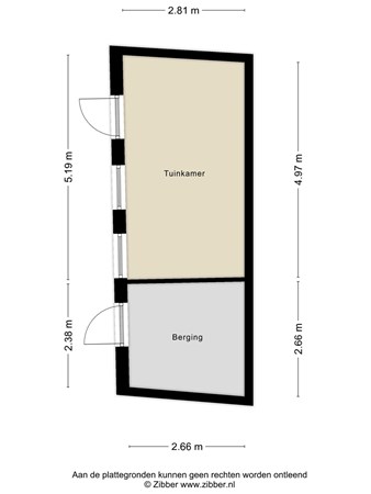 Floorplan - Bernhardstraat 18, 5133 TZ Riel