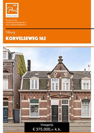 Brochure preview - Korvelseweg 162 Tilburg