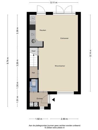 Floorplan - Gemerthof 7, 5043 LD Tilburg