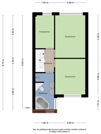 Floorplan - Gemerthof 7, 5043 LD Tilburg