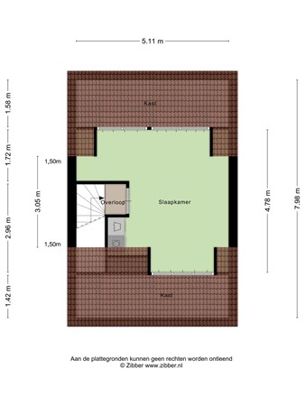 Floorplan - Gemerthof 7, 5043 LD Tilburg