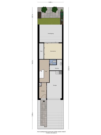 Floorplan - Obrechtstraat 34, 5012 EC Tilburg