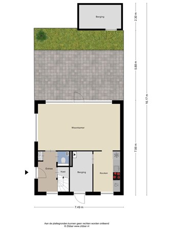 Floorplan - Rector Coppenserf 24, 5046 AX Tilburg