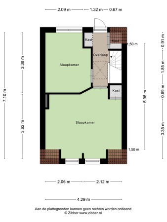 Floorplan - Valkenierstraat 15, 5021 DD Tilburg