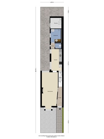 Floorplan - Valkenierstraat 15, 5021 DD Tilburg