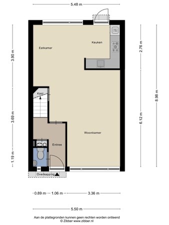 Floorplan - Pasteurstraat 6, 5017 KL Tilburg