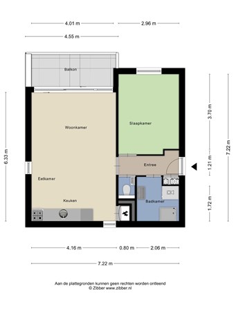 Floorplan - Bosscheweg 250-19, 5013 AE Tilburg