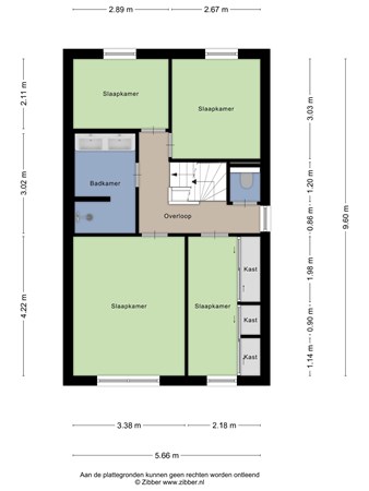 Floorplan - Dubbeldamstraat 19, 5043 GL Tilburg