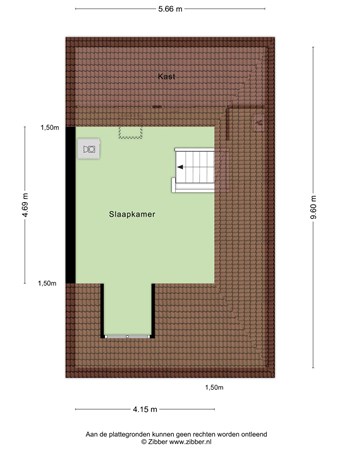 Floorplan - Dubbeldamstraat 19, 5043 GL Tilburg