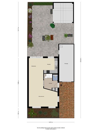 Floorplan - Dubbeldamstraat 19, 5043 GL Tilburg