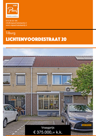 Brochure preview - Lichtenvoordestraat 20 Tilburg