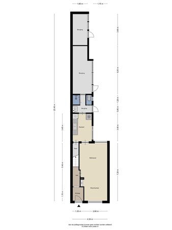 Floorplan - Valkenierstraat 9, 5021 DD Tilburg