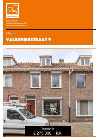 Brochure preview - Valkenierstraat 9 Tilburg