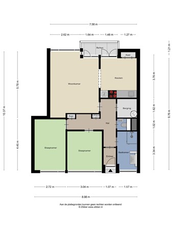 Floorplan - Heuvelstraat 248, 5038 AL Tilburg