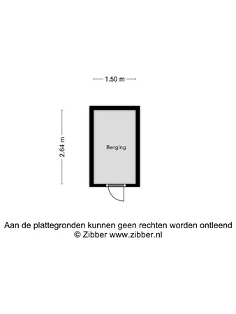 Floorplan - Trompstraat 15-03, 5021 VL Tilburg